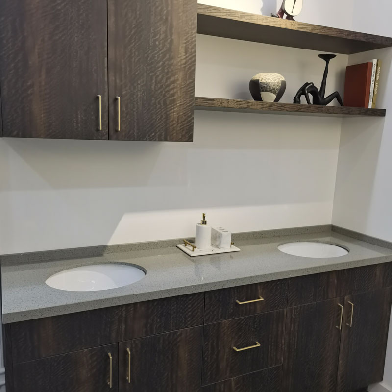 Ahşap Kereste Yüzer Banyo Vanity